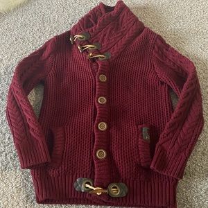 Leif Nelson Men's Knitted Jacket Turtleneck Cardigan Winter Casual Sweaters